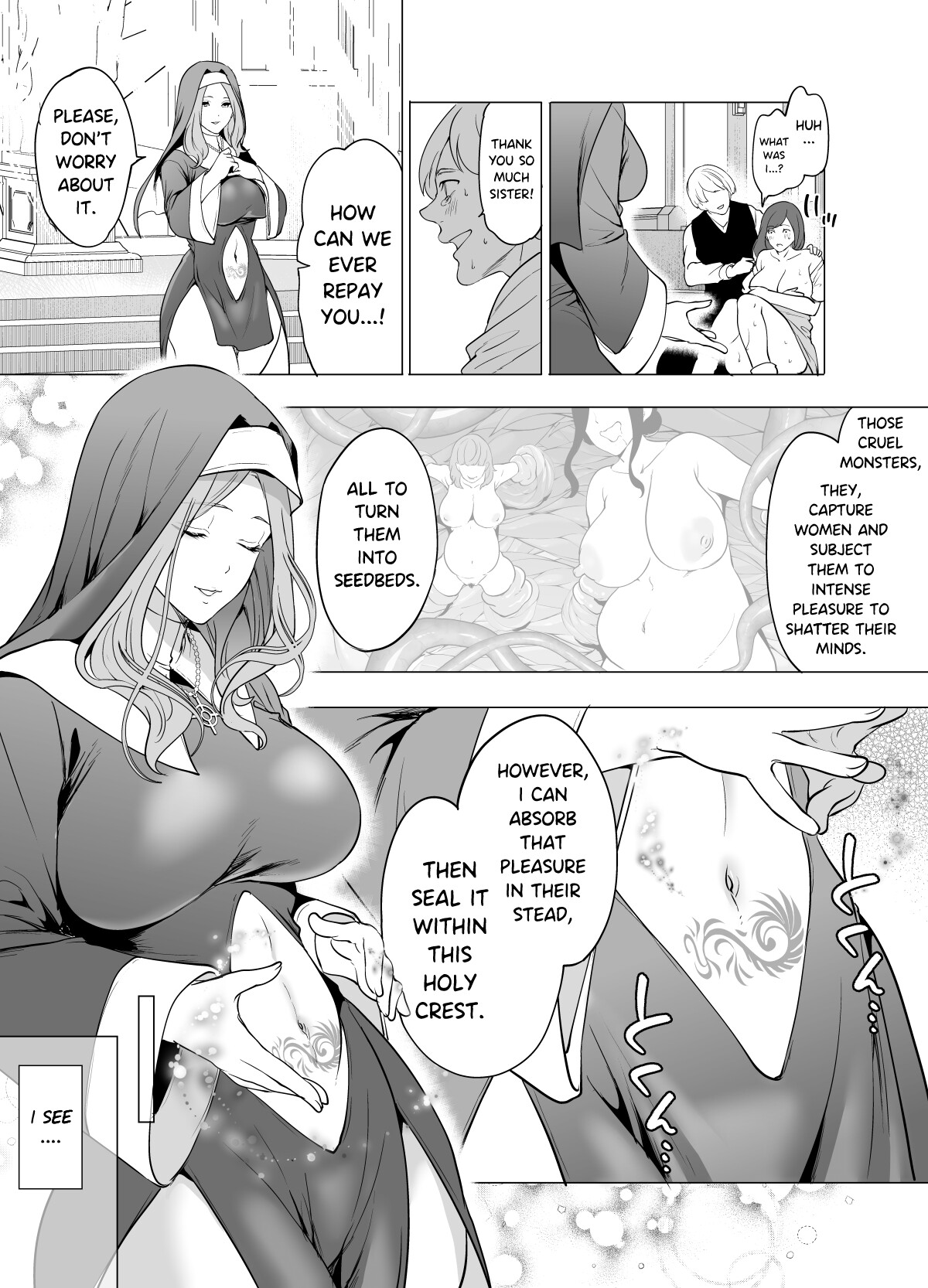 Hentai Manga Comic-Defeated by Tentacles - The Holy Maiden's Tragic End-Read-3